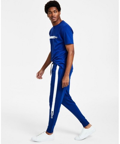 Boss Men's Dexray Logo Stripe Drawstring Sweatpants Blue $50.76 Pants