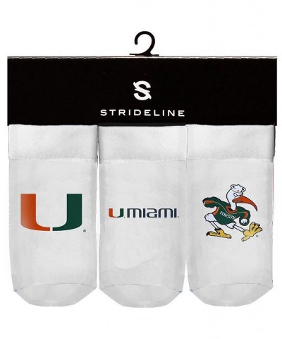 Newborn and Infant Boys and Girls Boys and Girls White Miami Hurricanes Three-Pack Booties $14.08 Socks