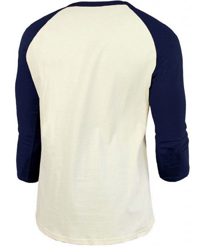 Men's Cream, Navy Chicago White Sox Cooperstown Collection Raglan 3/4 Sleeve T-shirt $29.57 T-Shirts