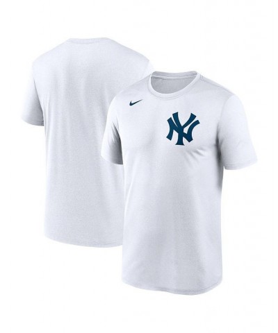 Men's White New York Yankees Wordmark Legend Performance Big and Tall T-shirt $23.00 T-Shirts