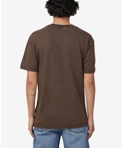 Men's Premium Loose Fit Art T-shirt Brown $21.60 T-Shirts