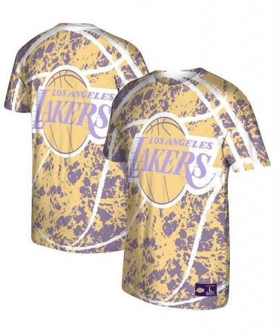 Men's Gold Los Angeles Lakers Hardwood Classics Jumbotron T-shirt $22.44 T-Shirts