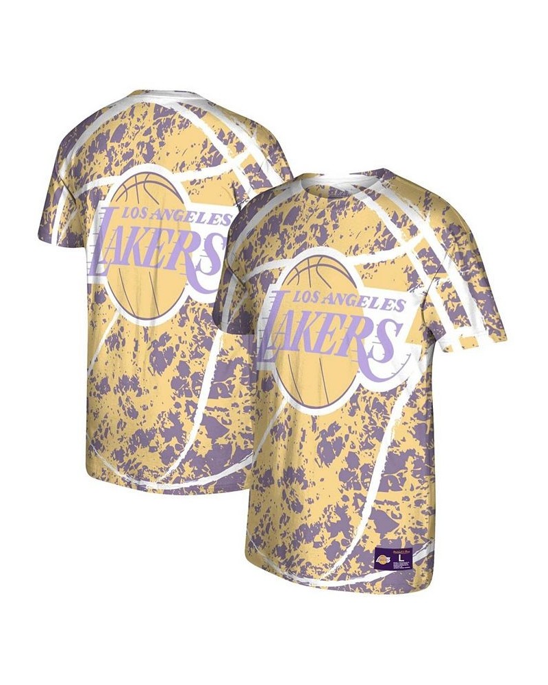 Men's Gold Los Angeles Lakers Hardwood Classics Jumbotron T-shirt $22.44 T-Shirts