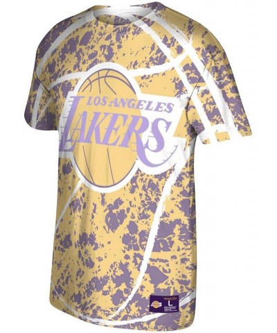 Men's Gold Los Angeles Lakers Hardwood Classics Jumbotron T-shirt $22.44 T-Shirts