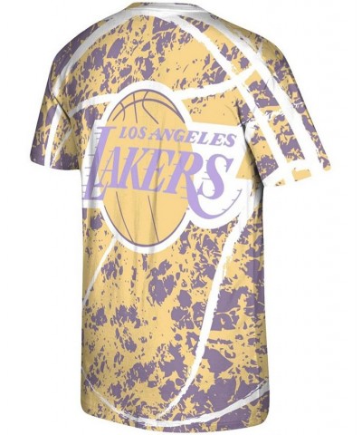 Men's Gold Los Angeles Lakers Hardwood Classics Jumbotron T-shirt $22.44 T-Shirts