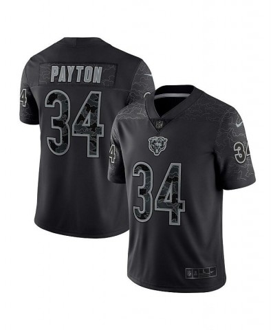 Men's Walter Payton Black Chicago Bears Retired Player RFLCTV Limited Jersey $62.16 Jersey