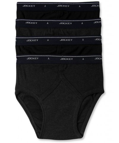 Men's Classic Low-Rise Briefs, Pack of 4 Black $16.62 Underwear