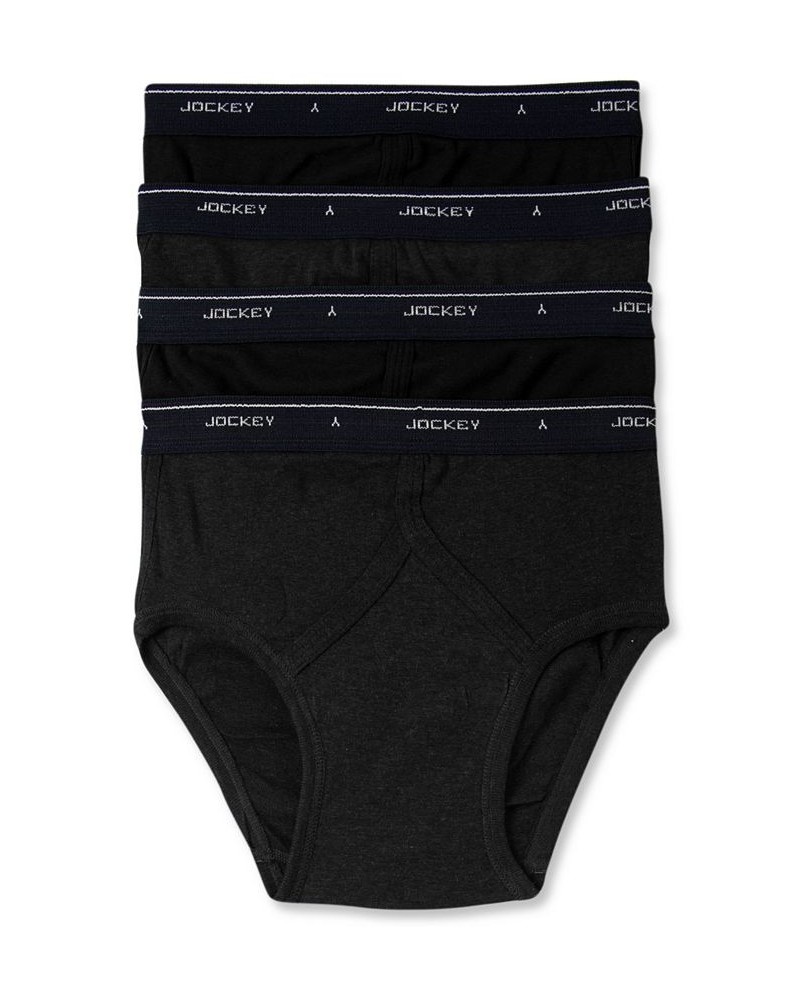 Men's Classic Low-Rise Briefs, Pack of 4 Black $16.62 Underwear