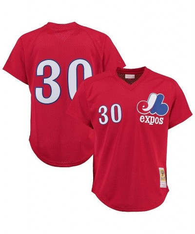 Men's Tim Raines Montreal Expos Batting Practice Jersey - Red $40.70 Jersey