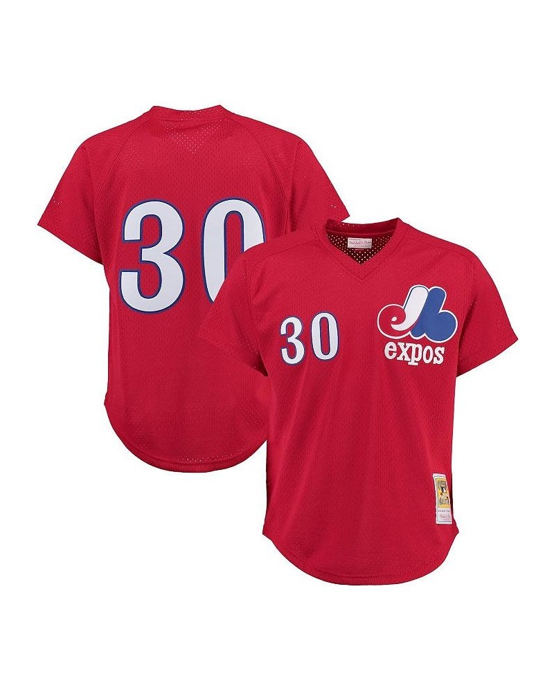 Men's Tim Raines Montreal Expos Batting Practice Jersey - Red $40.70 Jersey