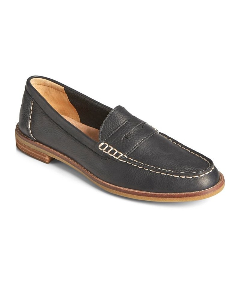 Women's Seaport Penny New Core Flats Black $50.60 Shoes