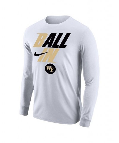 Men's White Wake Forest Demon Deacons Legend Bench Long Sleeve T-shirt $22.79 T-Shirts