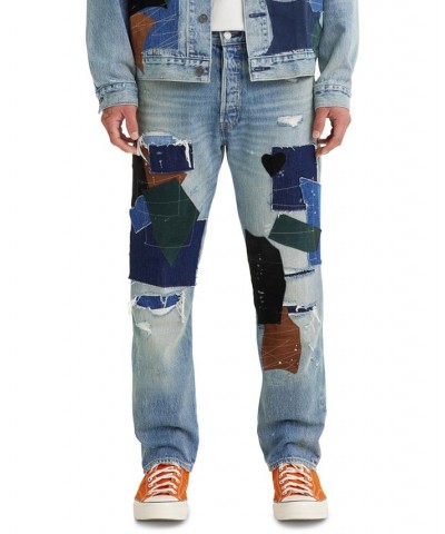 Men's Premium Patchwork 501 Jeans Blue $53.72 Jeans