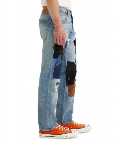 Men's Premium Patchwork 501 Jeans Blue $53.72 Jeans