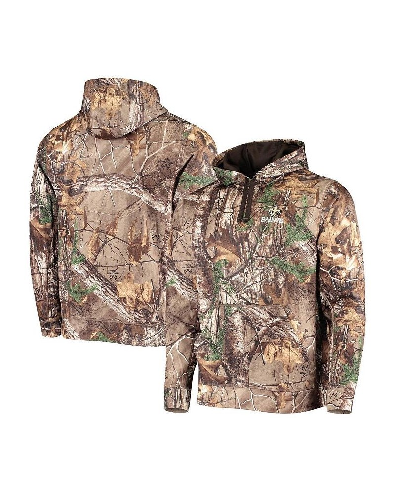 Men's Realtree Camo New Orleans Saints Circle Champion Tech Fleece Pullover Hoodie $33.75 Sweatshirt