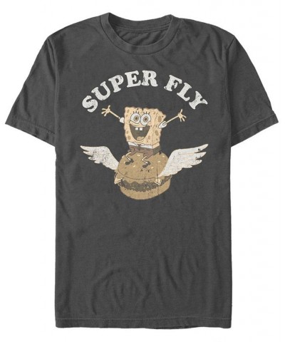 Men's Super Fly Short Sleeve Crew T-shirt Gray $14.00 T-Shirts