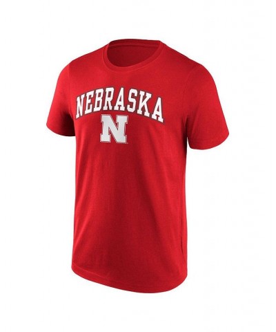 Men's Branded Scarlet Nebraska Huskers Campus 2.0 T-shirt $13.50 T-Shirts