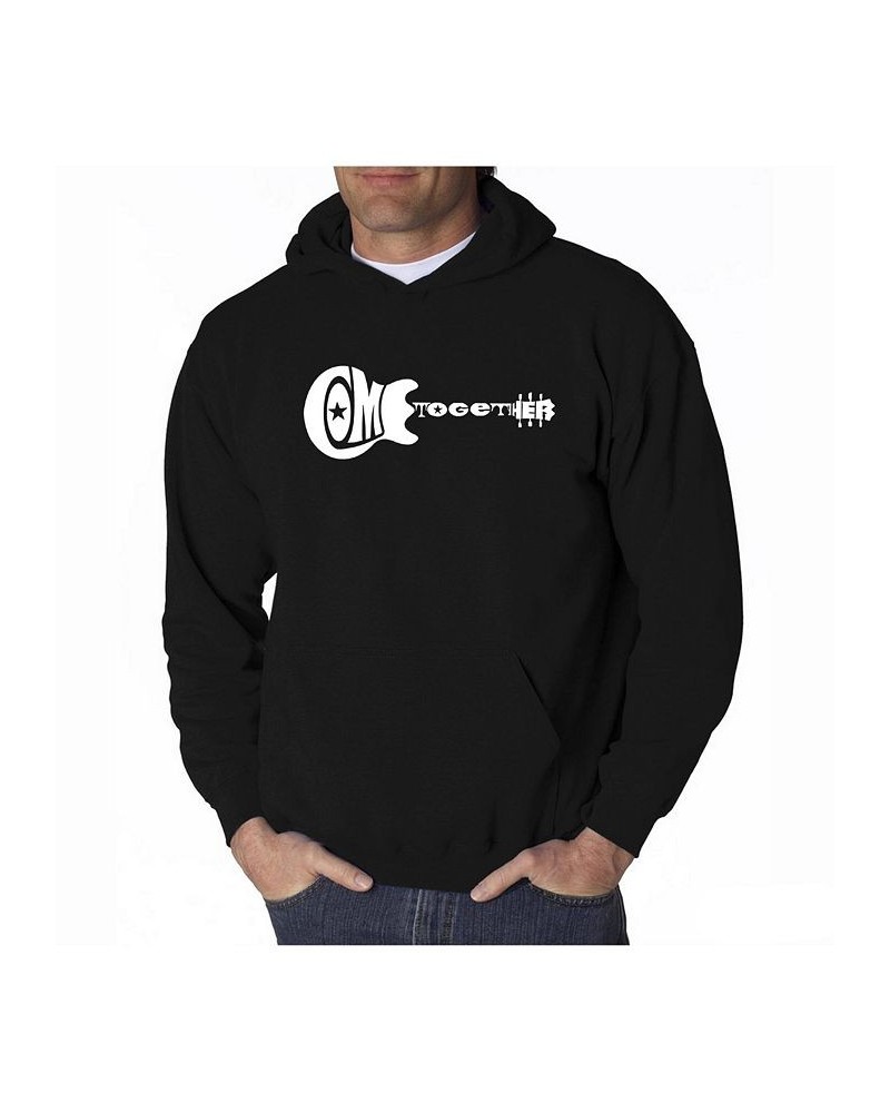 Men's Word Art Hoodie - Come Together Black $34.79 Sweatshirt