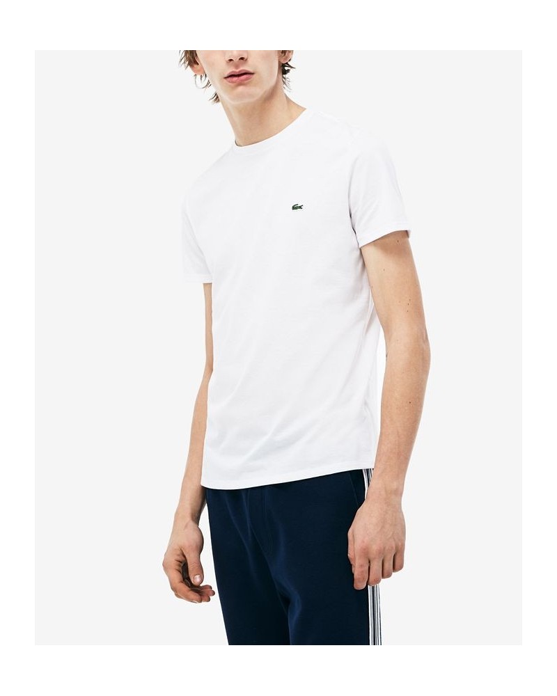 Men's Classic Crew Neck Soft Pima Cotton T-Shirt White $33.60 T-Shirts