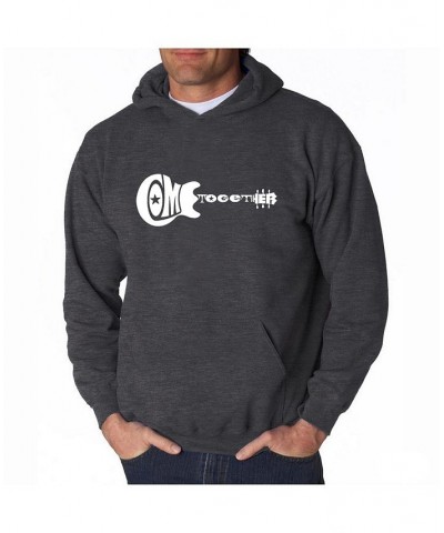 Men's Word Art Hoodie - Come Together Black $34.79 Sweatshirt