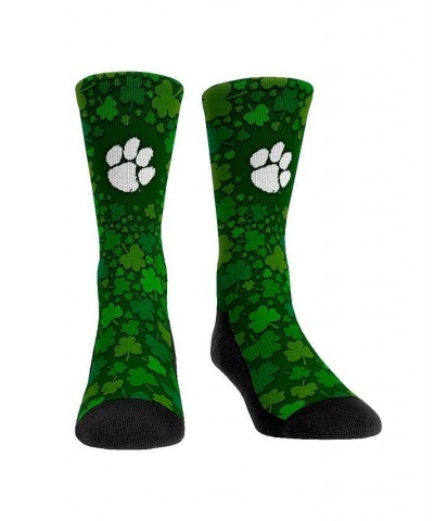 Men's and Women's Socks Clemson Tigers St. Patrick's Day Shamrock Crew Socks $17.69 Socks