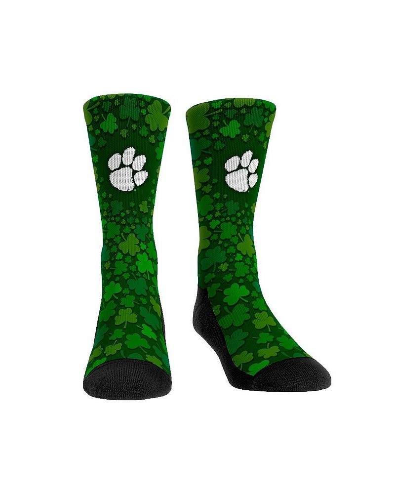 Men's and Women's Socks Clemson Tigers St. Patrick's Day Shamrock Crew Socks $17.69 Socks