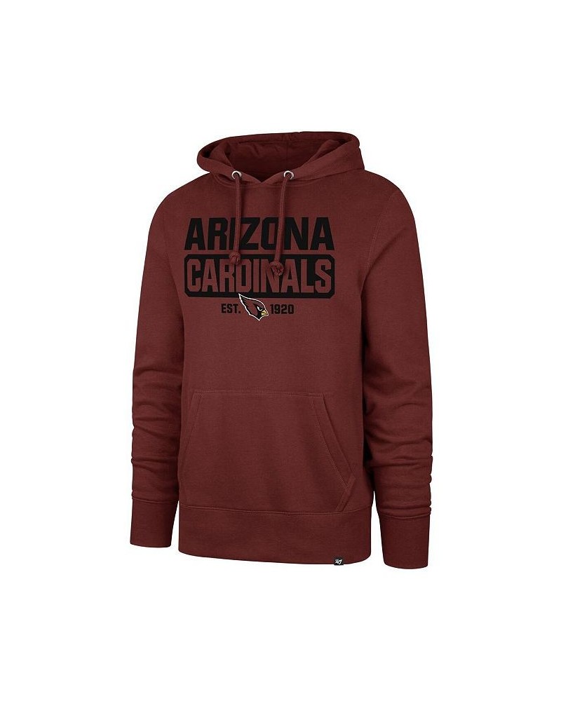 Men's Cardinal Arizona Cardinals Box Out Headline Pullover Hoodie $45.04 Sweatshirt