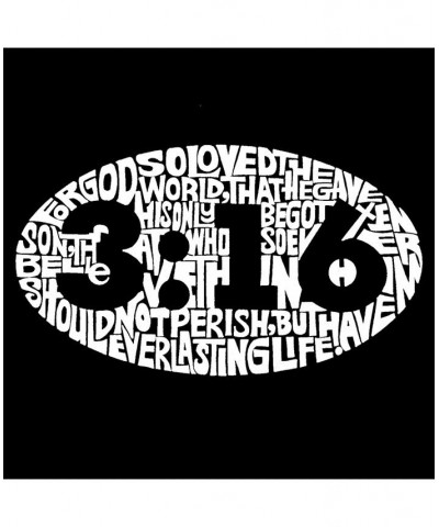 Men's Word Art Hoodie - John 3:16 Gray $27.60 Sweatshirt