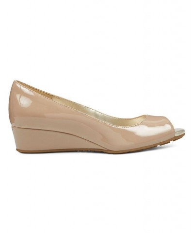 Women's Candra Peep Toe Dress Wedges PD02 $39.50 Shoes