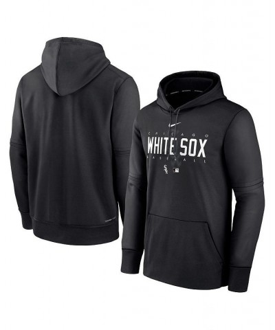 Men's Black Chicago White Sox Authentic Collection Pregame Performance Pullover Hoodie $38.95 Sweatshirt