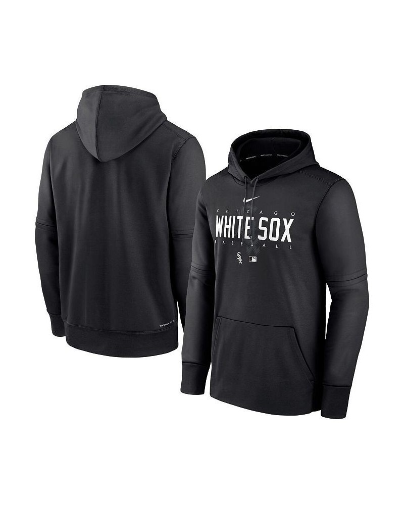 Men's Black Chicago White Sox Authentic Collection Pregame Performance Pullover Hoodie $38.95 Sweatshirt