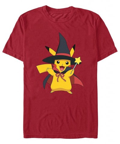 Men's Pokemon Witches Hat Short Sleeves T-shirt Red $15.05 T-Shirts