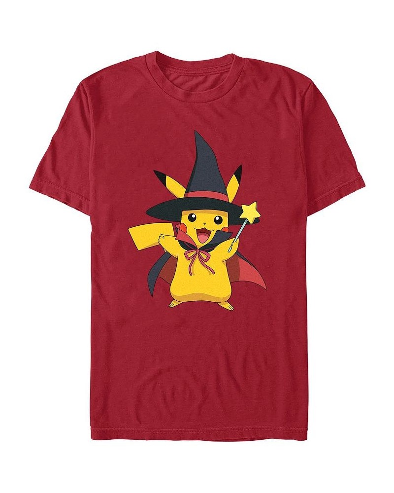 Men's Pokemon Witches Hat Short Sleeves T-shirt Red $15.05 T-Shirts