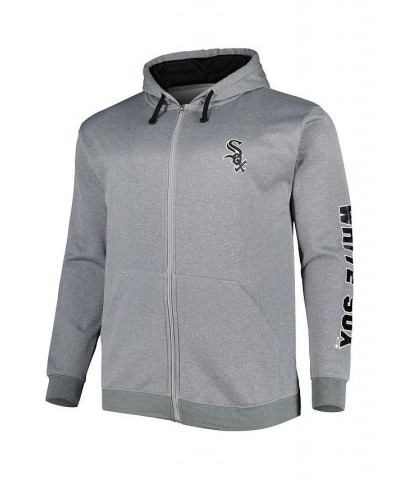 Men's Ash Chicago White Sox Big and Tall Pullover Hoodie $51.29 Sweatshirt