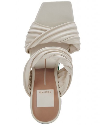 Women's Pilton Soft-Volume Block-Heel Dress Sandals Ivory/Cream $60.75 Shoes