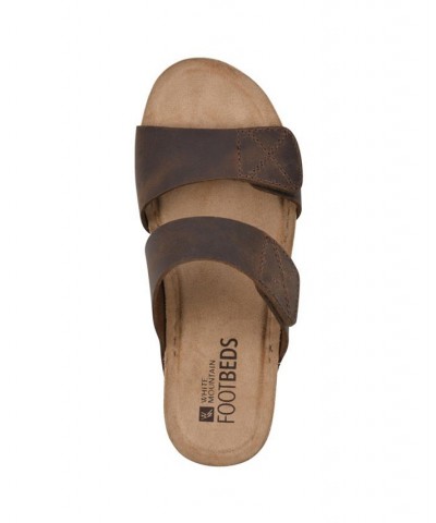 Women's Fervent Platform Sandals Brown $37.92 Shoes