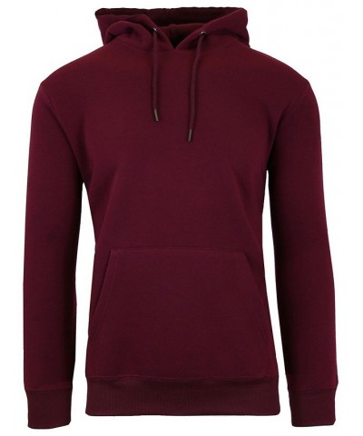 Men's Slim-Fit Fleece-Lined Pullover Hoodie Burgundy $27.50 Sweatshirt