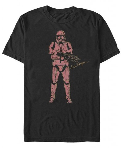 Star Wars Men's Rise Of Skywalker Red Sith Trooper Short Sleeve T-Shirt Black $19.59 T-Shirts