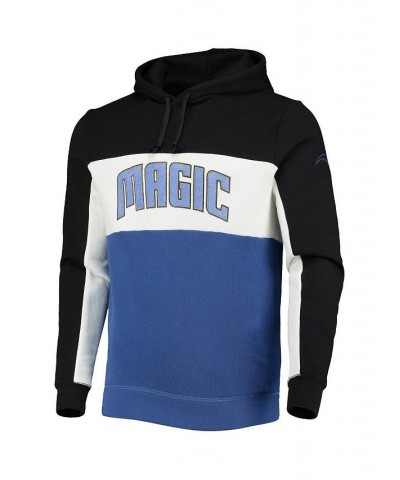 Men's Black, White Orlando Magic Wordmark Colorblock Fleece Pullover Hoodie $28.52 Sweatshirt