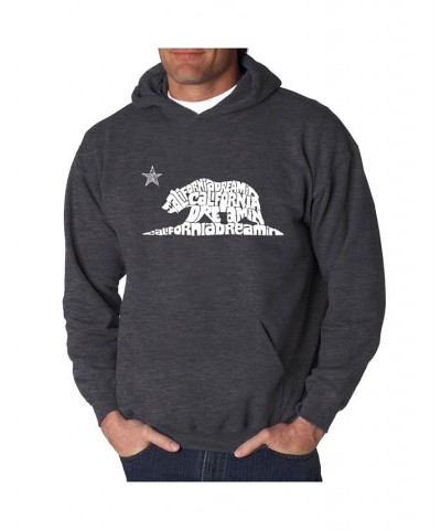 Men's California Dreamin Word Art Hooded Sweatshirt Gray $32.99 Sweatshirt