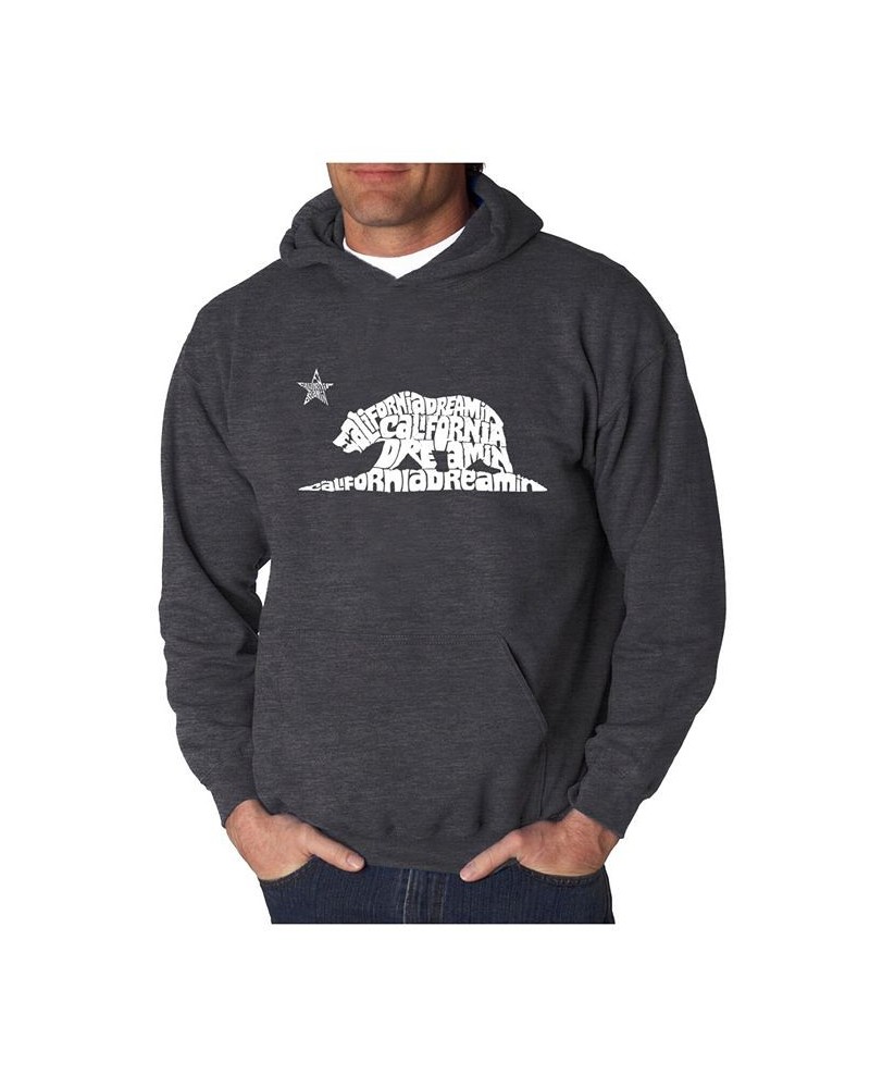 Men's California Dreamin Word Art Hooded Sweatshirt Gray $32.99 Sweatshirt