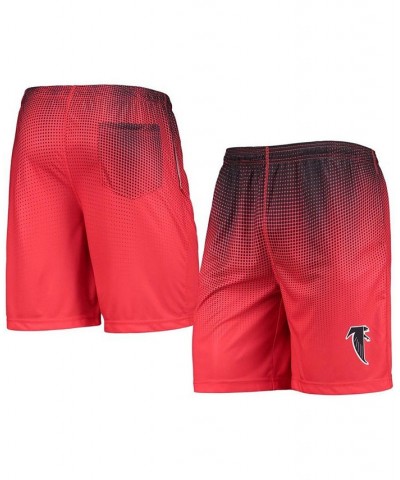 Men's Black and Red Atlanta Falcons Historic Logo Pixel Gradient Training Shorts $26.99 Shorts