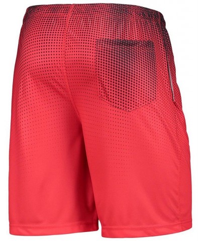 Men's Black and Red Atlanta Falcons Historic Logo Pixel Gradient Training Shorts $26.99 Shorts