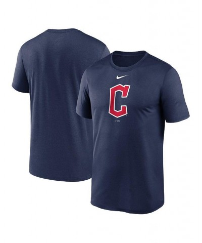 Men's Navy Cleveland Guardians Big and Tall Logo Legend Performance T-shirt $29.49 T-Shirts