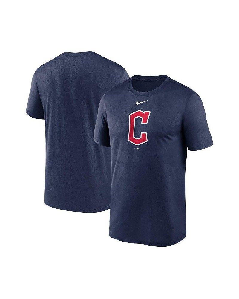 Men's Navy Cleveland Guardians Big and Tall Logo Legend Performance T-shirt $29.49 T-Shirts