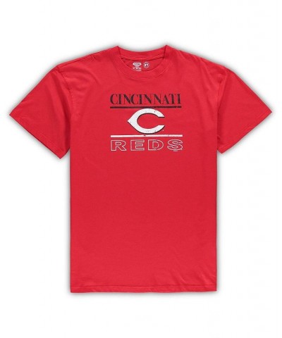 Men's Red and Black Cincinnati Reds Big and Tall Lodge T-shirt and Pants Sleep Set $28.20 Pajama