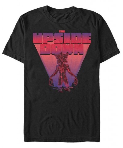 Stranger Things Men's The Upside Down 8 Bit Demogorgon Short Sleeve T-Shirt Black $18.54 T-Shirts