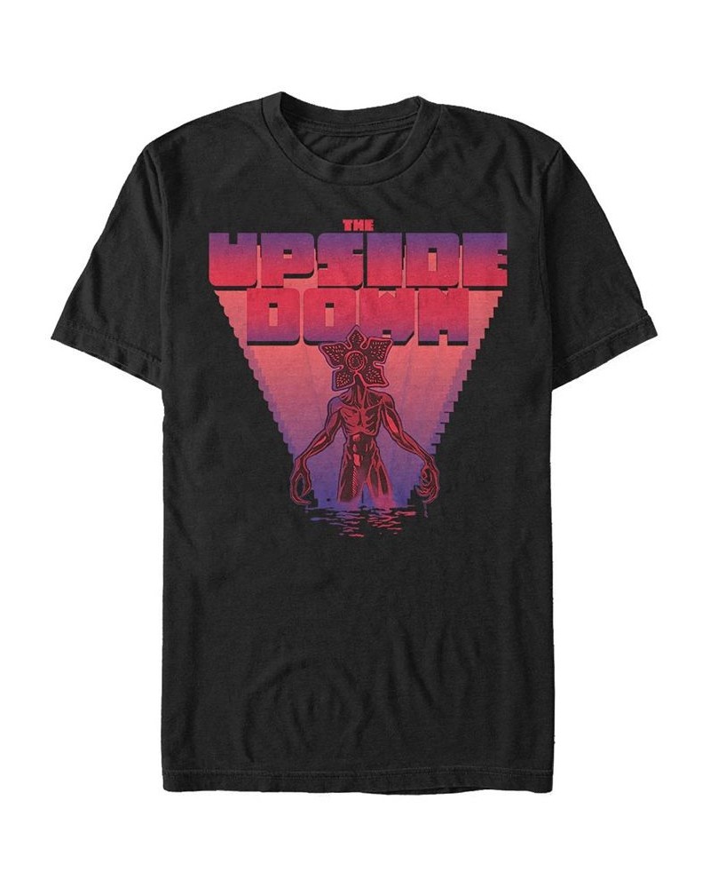 Stranger Things Men's The Upside Down 8 Bit Demogorgon Short Sleeve T-Shirt Black $18.54 T-Shirts