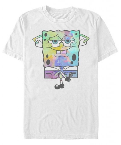 Men's Watercolor Bob Short Sleeve Crew T-shirt White $15.75 T-Shirts