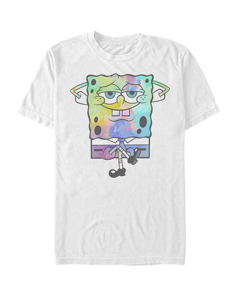 Men's Watercolor Bob Short Sleeve Crew T-shirt White $15.75 T-Shirts